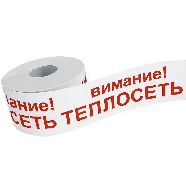 Сигнальная лента "Теплосеть" 200мм L=250 м